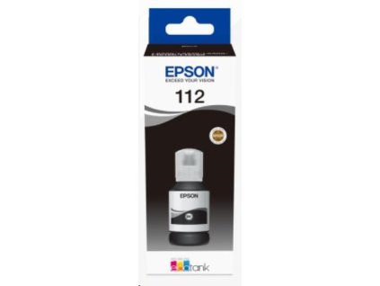 BAZAR - EPSON ink čer 112 EcoTank Pigment Black ink bottle - Poškozený obal (Komplet)