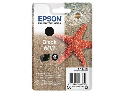 BAZAR - EPSON ink čer Singlepack "Hvězdice" Black 603 Ink - Poškozený obal (Komplet)