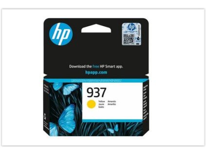 HP 4S6W4NE originální náplň žlutá č.937 yellow cca 800 stran (yellow, pro HP OfficeJet 9120e, 9122e, 9132e, 9720e, 9730e)