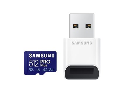 Samsung micro SDXC karta 512GB PRO Plus + USB adaptér