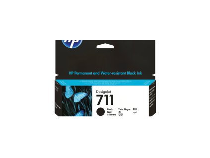 HP 711 Black DJ Ink Cart, 38 ml, CZ129A