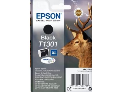 EPSON ink čer Singlepack "Jelen" Black T1301 DURABrite Ultra Ink (25,4 ml)