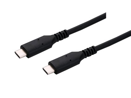 C-TECH Kabel USB 4.0, Type-C (CM/CM), PD 100W, 40Gbps, 1m, černý