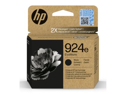 HP Ink Cartridge 924e EvoMore/Black/1000 stran