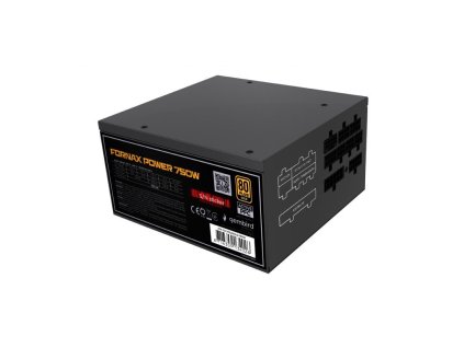 GEMBIRD Napájecí zdroj ATX 750W s aktivním PFC, 12 cm ventilátor, 80+ zlatá
