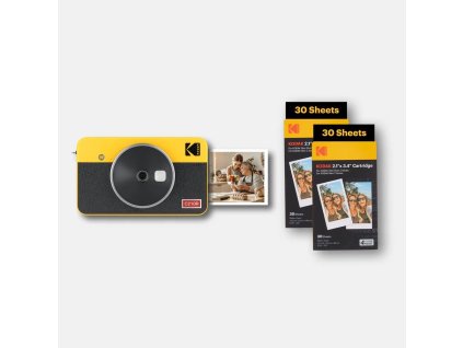 KODAK instantní fotoaparát Mini Shot 2 Retro C210R žlutá