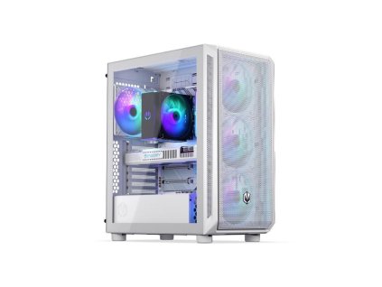 ENDORFY Case Arx 500 ARGB, Průhledná bočnice, ATX, 4x140mm ARGB Fan, bílá
