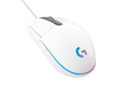 Logitech G203 Gen2/Herní/Optická/Pro praváky/8 000 DPI/Drátová USB/Bílá