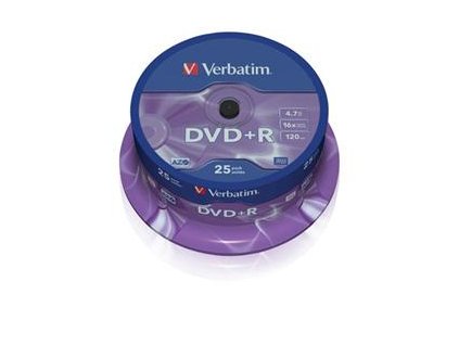 VERBATIM DVD+R AZO 4,7GB, 16x, spindle 25 ks
