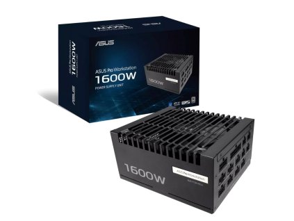 ASUS zdroj Pro WS 1600W Platinum, 140mm, Plně modulární, 80 Plus Platinum, ATX 3.1