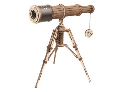 Hračka Robotime 3D dřevěné mechanické puzzle Pirátský dalekohled
