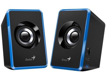 Genius repro SP-U125, přenosné Reproduktory, 2.0, 3W, USB napájení, 3,5mm jack, modro-černé