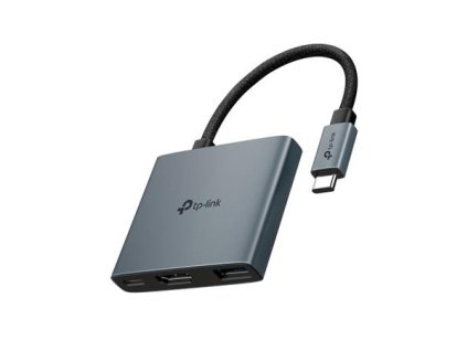 TP-Link UH3020C Hub USB typu C 3v1, 3x HDMI 4K při 60 Hz, 100W Power Delivery, 1× USB-A