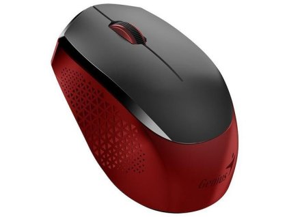 GENIUS myš NX-8000S Wireless, 1600dpi, USB black-red, tichá