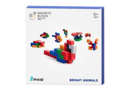 PIXIO Bright Animals magnetická stavebnice