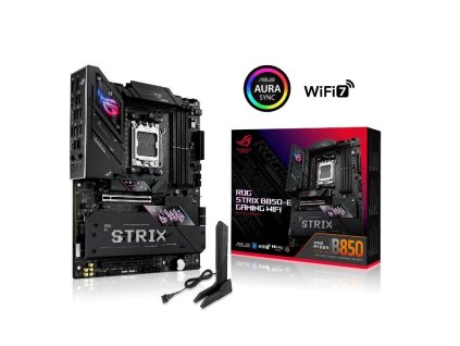 ASUS MB Sc AM5 ROG STRIX B850-E GAMING WIFI, AMD B850, 4xDDR5, 1xUSB4, 1xDP, 1xHDMI, WiFi, ATX