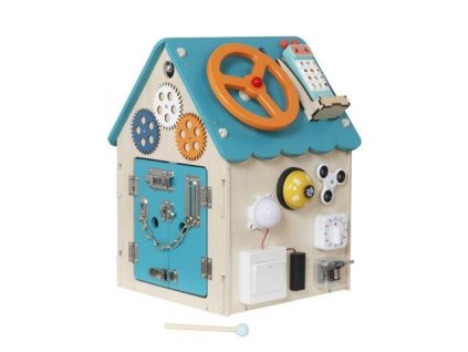 2Kids Toys Activity board Domeček tyrkysový