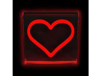 2Kids Toys LED NEON LIGHT lampička Srdce červené