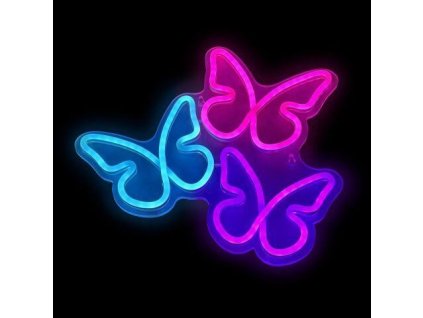 2Kids Toys LED NEON LIGHT lampička Motýli