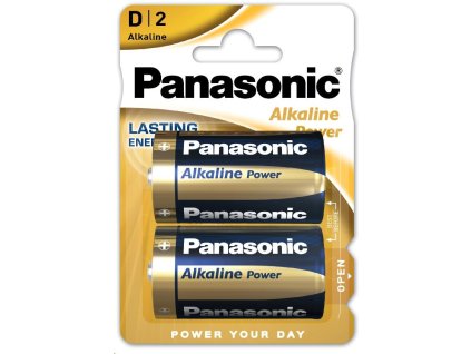 BAZAR - PANASONIC Alkalické baterie Alkaline Power LR20APB/2BP D 1,5V (Blistr 2ks) - Poškozený obal (Komplet)