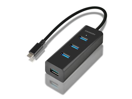 AXAGON HUE-S2C,Type-C 4x USB3.0 CHARGING hub, microUSB nap. konektor