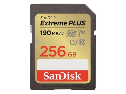 SanDisk Extreme PLUS SDXC 256GB 190MB/s V30 UHS-I