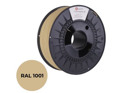 C-TECH tisková struna PREMIUM LINE ( filament ) , PETG, béžová, RAL1001, 1,75mm, 1kg