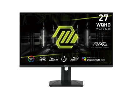 MSI Gaming monitor MAG 274QRF QD E2, 27" Rapid IPS/2560x1440 (WQHD)/180Hz/1ms/DP/2xHDMI/USB-C/USB/Výškově nast./pivot