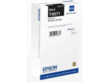 EPSON Ink čer WorkForce-WF-6xxx Ink Cartridge Black XXL 202 ml (10.000 str.)