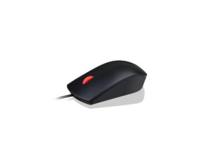 LENOVO myš drátová Essential USB Mouse - 1600dpi, Optical, USB, 3 tlačítka, černá