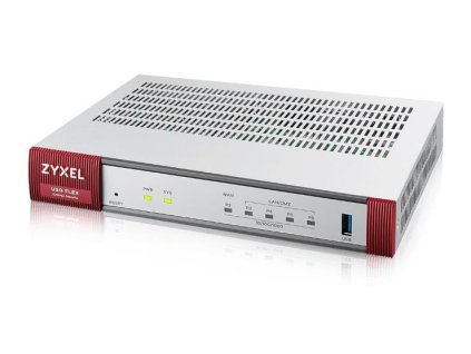 Zyxel USG FLEX 50 HP, 5 Gigabit user-definable ports, 1*1G PoE+, 1*USB with 1 YR Entry Defense Pack