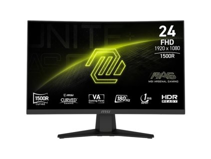 MSI MAG/244C/23,6''/VA/FHD/180Hz/1ms/Černá/3R