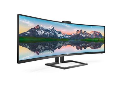 Philips LCD 499P9H 48,8" zakřivený VA 4K/5120x1440@70Hz/5ms/450cd/2xHDMI/DP/3xUSB/USB-C dock/RJ45/Webcam/Repro/HAS/VESA