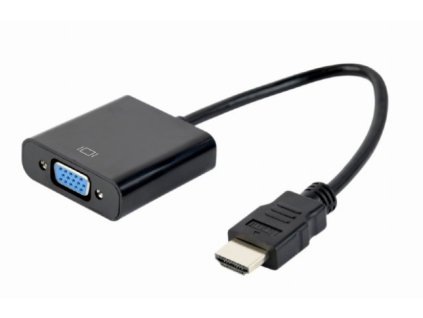 GEMBIRD kabelový adaptér HDMI na VGA M/F, černá