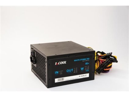 BAZAR - 1stCOOL zdroj ATX 350W WHITE STORM 350, APFC, 85+ "REPAIRED"