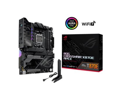 ASUS MB Sc AM5 ROG CROSSHAIR X870E APEX, AMD X870, 2xDDR5, 2xUSB4, WiFi