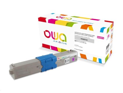 OWA Armor toner pro OKI C511, C531, MC 562, 5000 Stran, 44469723, červená/magenta