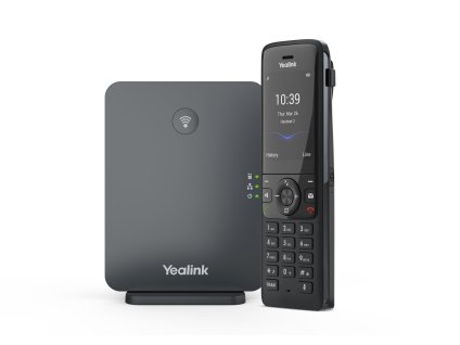 Yealink W78P, IP DECT báze+ručka, PoE, 2,4'' bar.disp., až 10 ruček