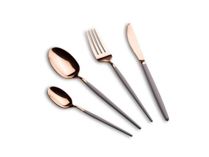 Sada příborů Berlingerhaus 24 ks nerez leštěná Taupe - Rose Gold
