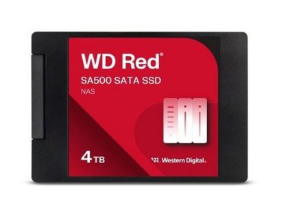 WDC RED SA500 NAS SSD WDS400T2R0A 4TB 2.5" 7mm 3D NAND (560/520MB/s, 87000/83000 IOPs, SSD, 3D NAND)