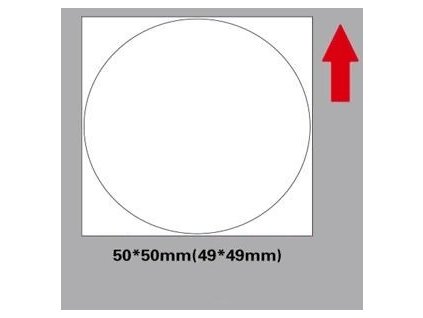 Niimbot štítky R 50x50mm 150ks Round pro B21, B21S, B3S, B1