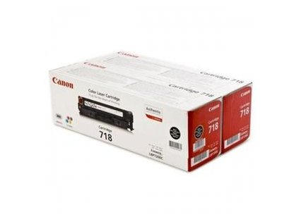 Canon toner CRG-718BK, černy - 2 pack