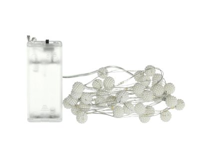 Vánoční LED řetěz Retlux RXL 489 girlanda s perlami, 20 LED WW