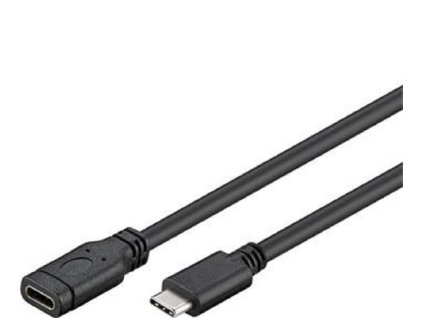 PremiumCord USB- C prodlužovací kabel (USB 3.2 generation 1), C/M - C/F, 1m