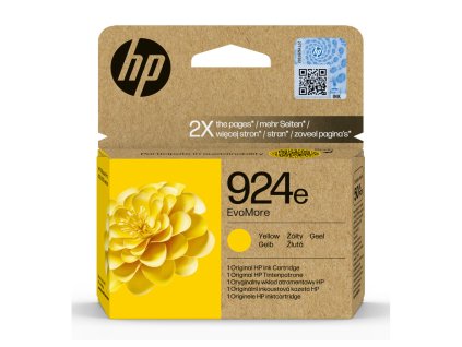 HP Ink Cartridge 924e EvoMore/Yellow/800 stran