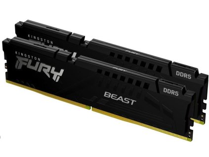 KINGSTON DIMM DDR5 128GB (Kit of 2) 5600MT/s CL40 FURY Beast Černá