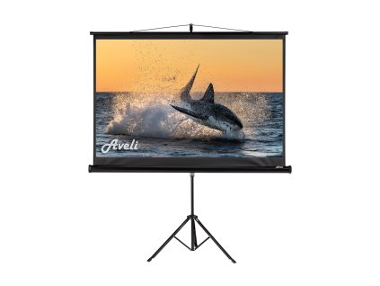 Projekční plátno AVELI stativ, 150x94cm (16:10) 70'', černý tubus