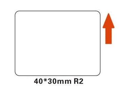 Niimbot štítky R 40x30mm 230ks White pro B21, B21S, B3S, B1