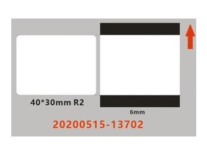 Niimbot štítky ER 40x30mm 230ks Průhledné pro B21, B21S, B3S,B1