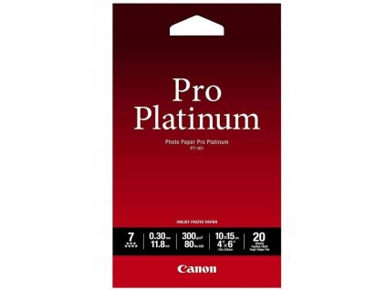 Canon fotopapír PT-101 10x15cm 20ks, lesklý, 300 g/m